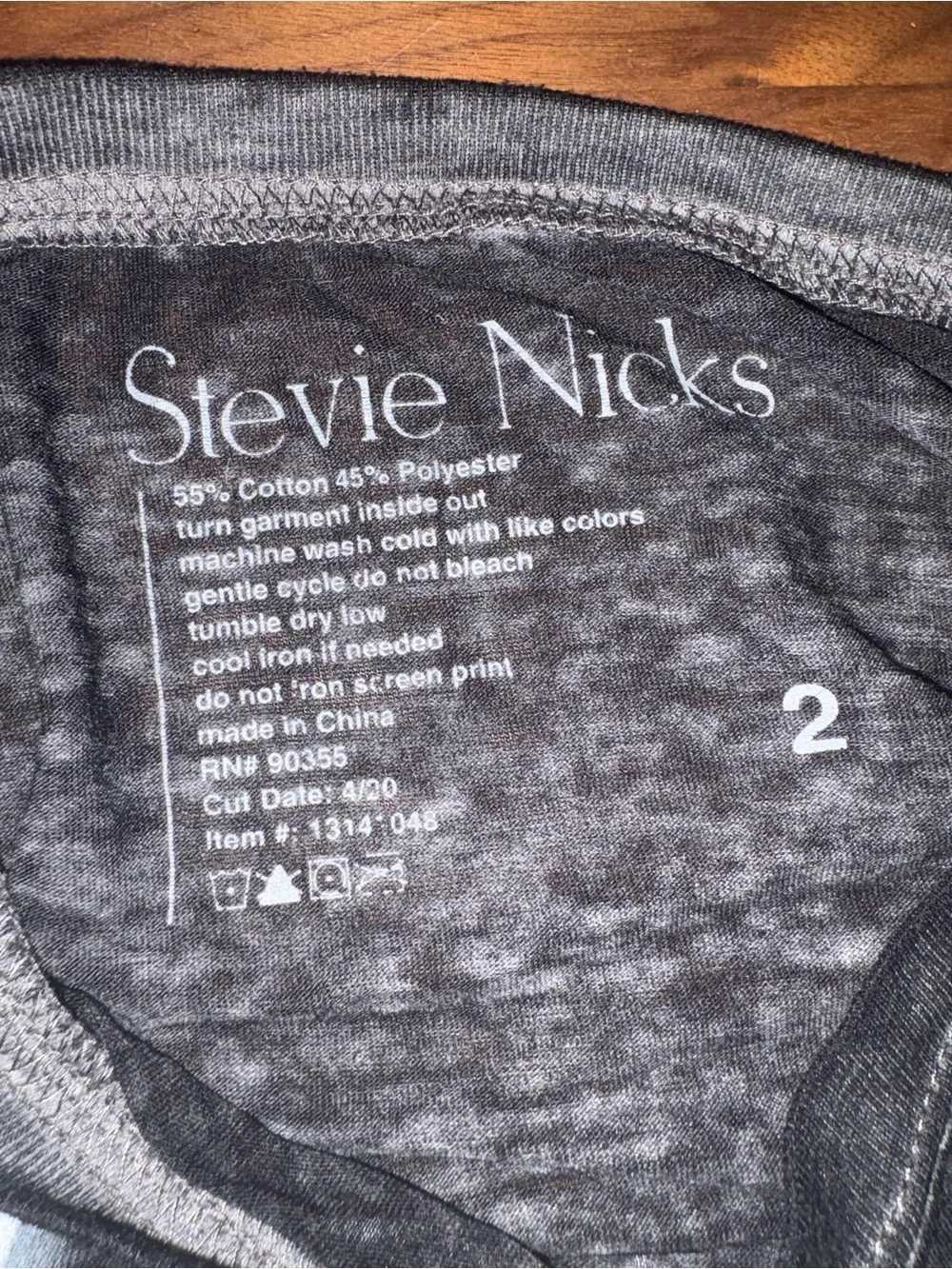 Stevie Nicks Black Graphic Tee - Short Sleeve